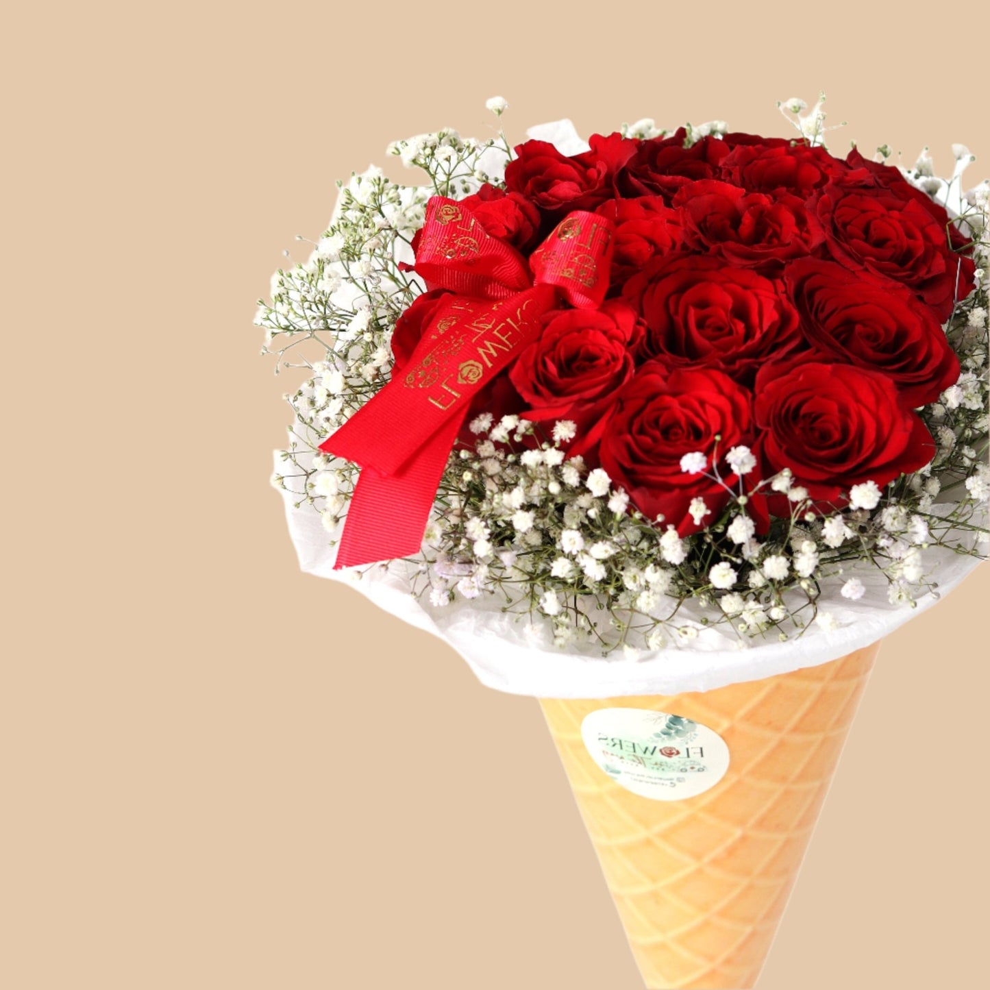 نكهة الحب | Love Scoop – Red Rose Ice Cream Bouquet - Flowers On The Way