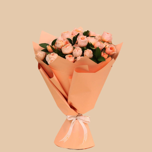 نسمة خوخ | Peach Breeze – Garden Baby Rose - Flowers On The Way