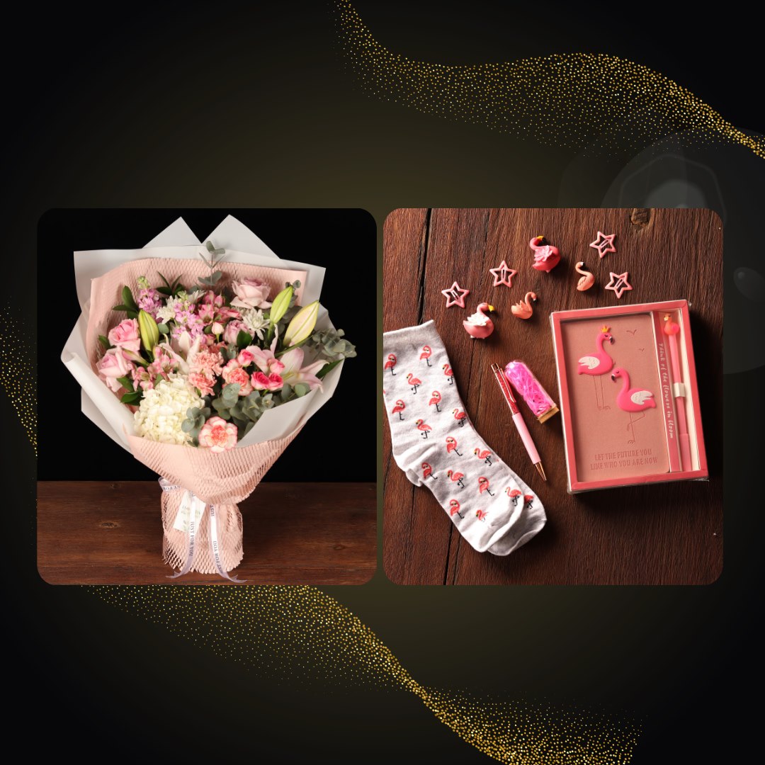 Pastel Bouquet & Gift Set Offer
