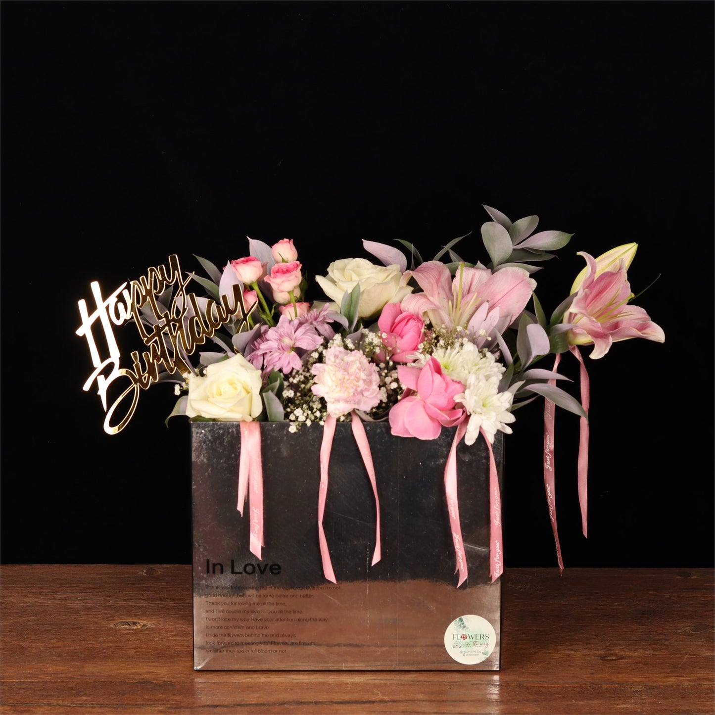 Pastel Ribbon Bloom Box