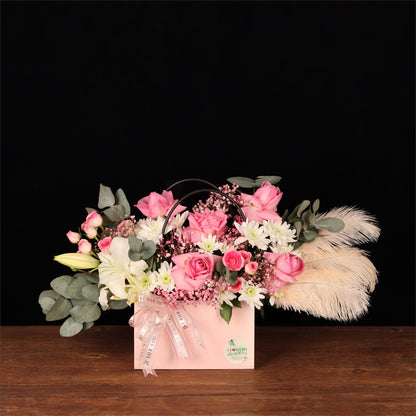 Pink Feather Recovery Box