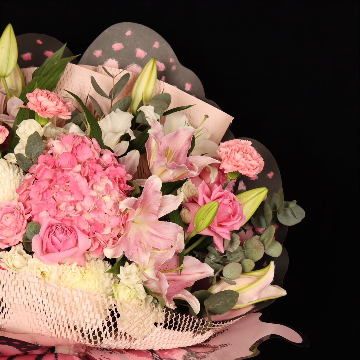 Pink Petal Birthday Bouquet - alternate view