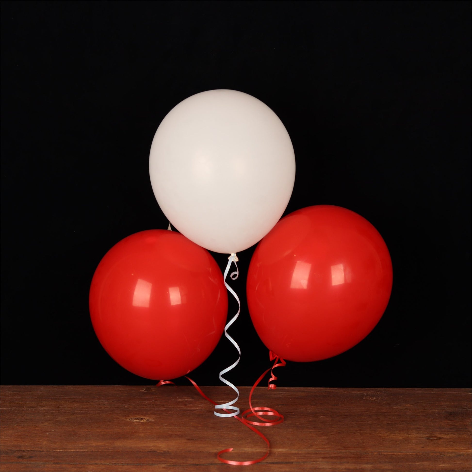 Red & White Balloon Trio