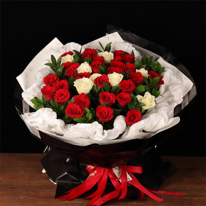 Red & White Romance Bouquet