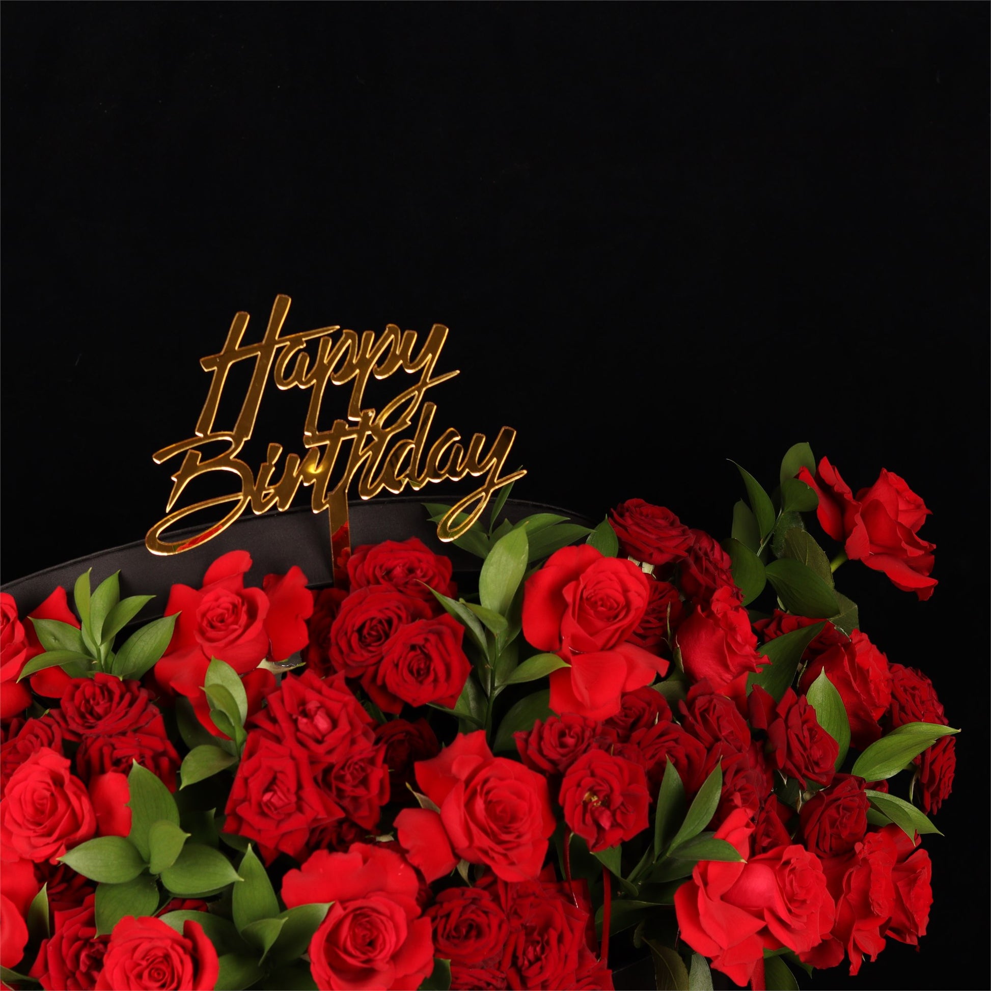 Red Rose Birthday Bouquet - alternate view