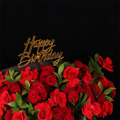 Red Rose Birthday Bouquet - alternate view