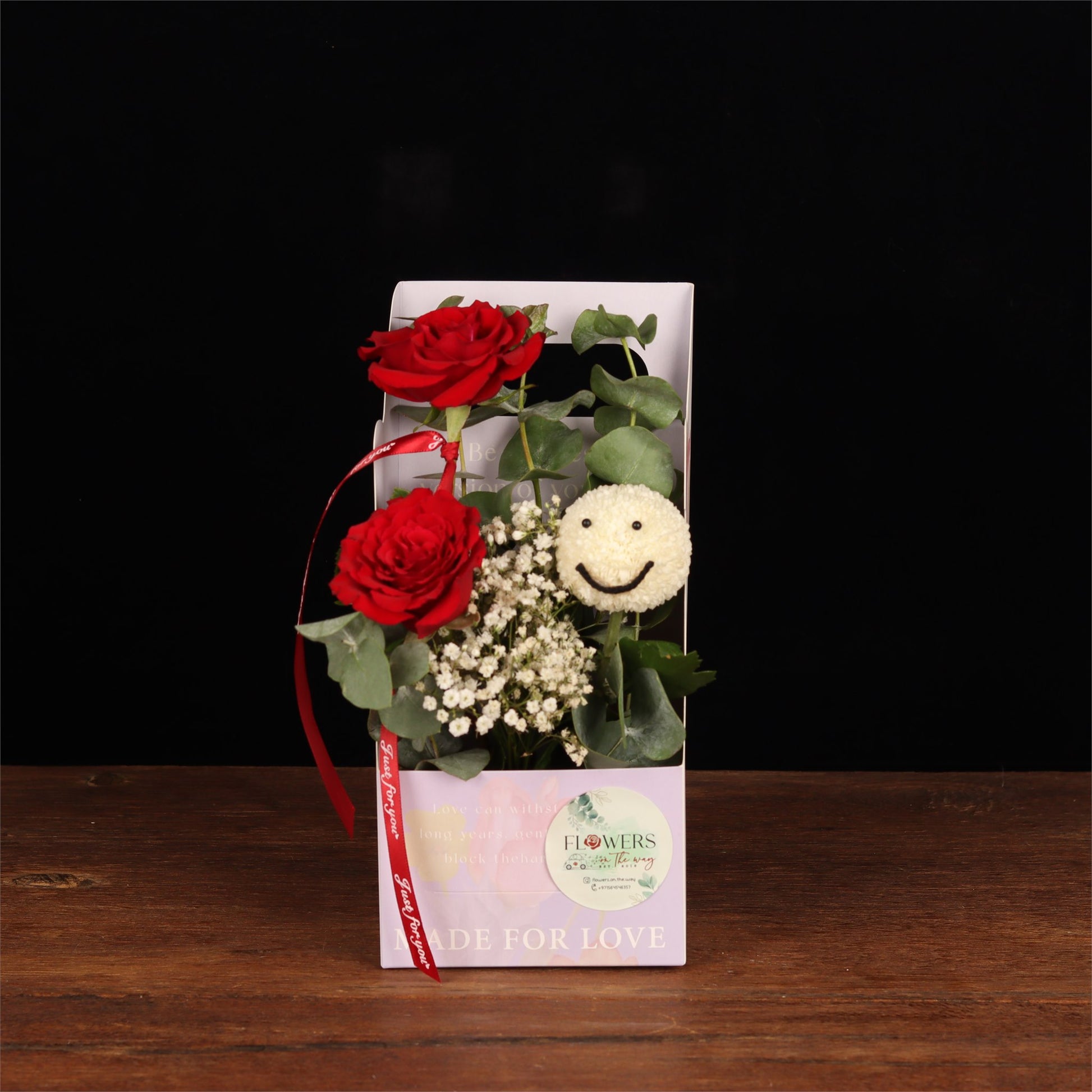 Red Rose Smile Box - alternate view