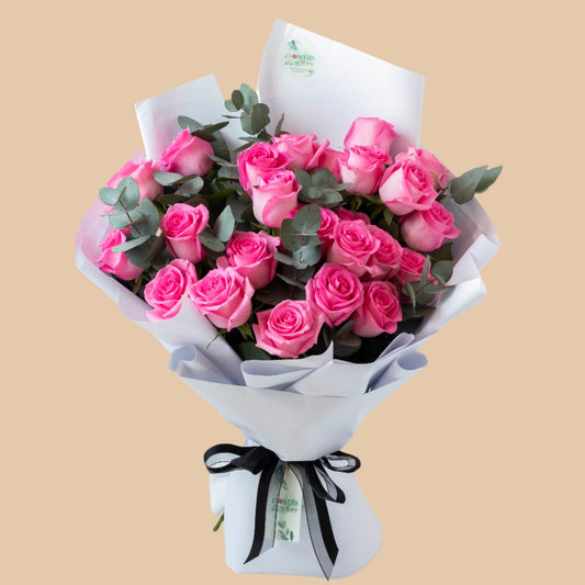 رقة زهريّة | Pink Simplicity Bouquet - Flowers On The Way