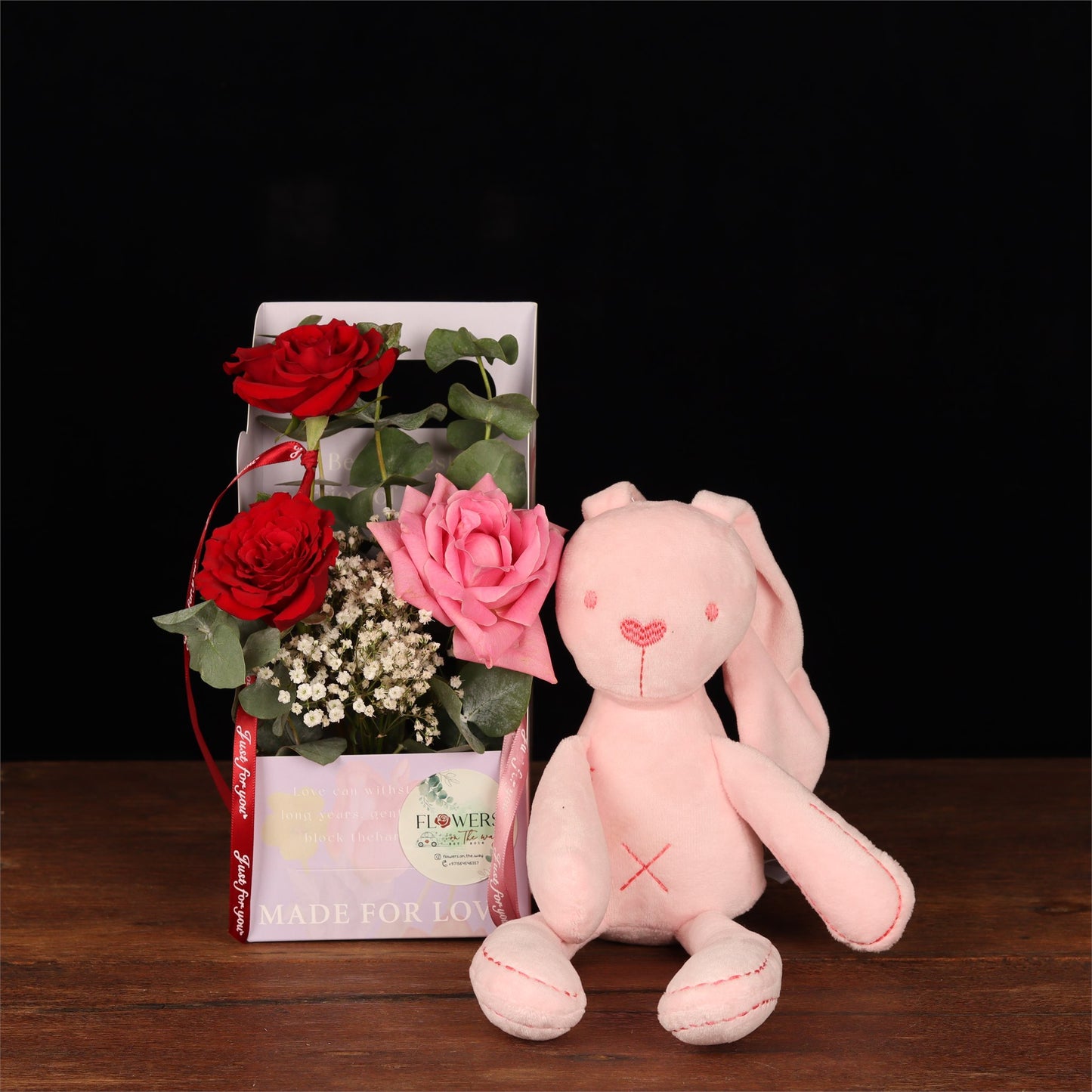 Rose Box & Bunny Set - alternate view
