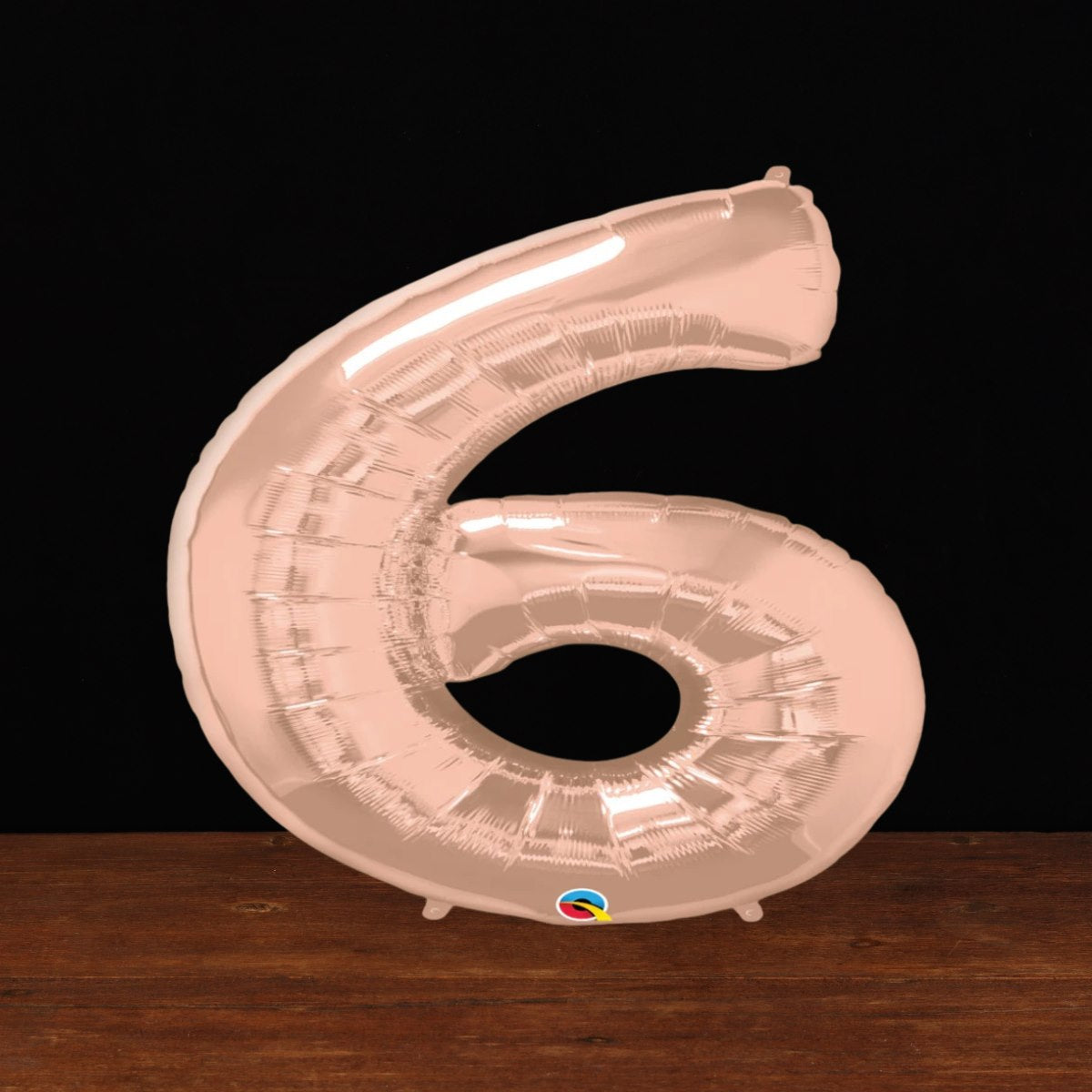 Rose Gold Number 6 Balloon