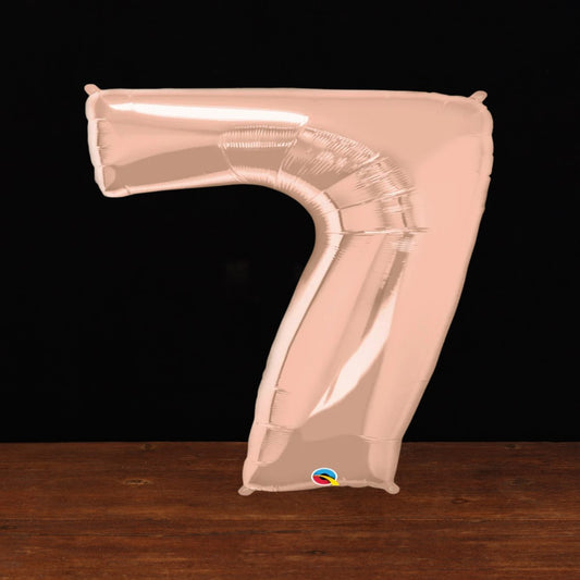 Rose Gold Number 7 Balloon