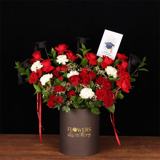 Scarlet Graduation Arrangement