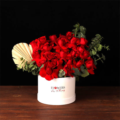 Scarlet Palm Bloom Box