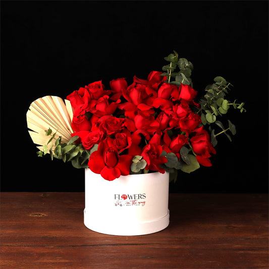 Scarlet Palm Bloom Box