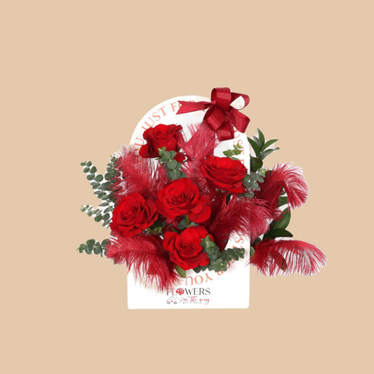 شنطة الفخامة الحمراء | Red Elegance Purse - Flowers On The Way
