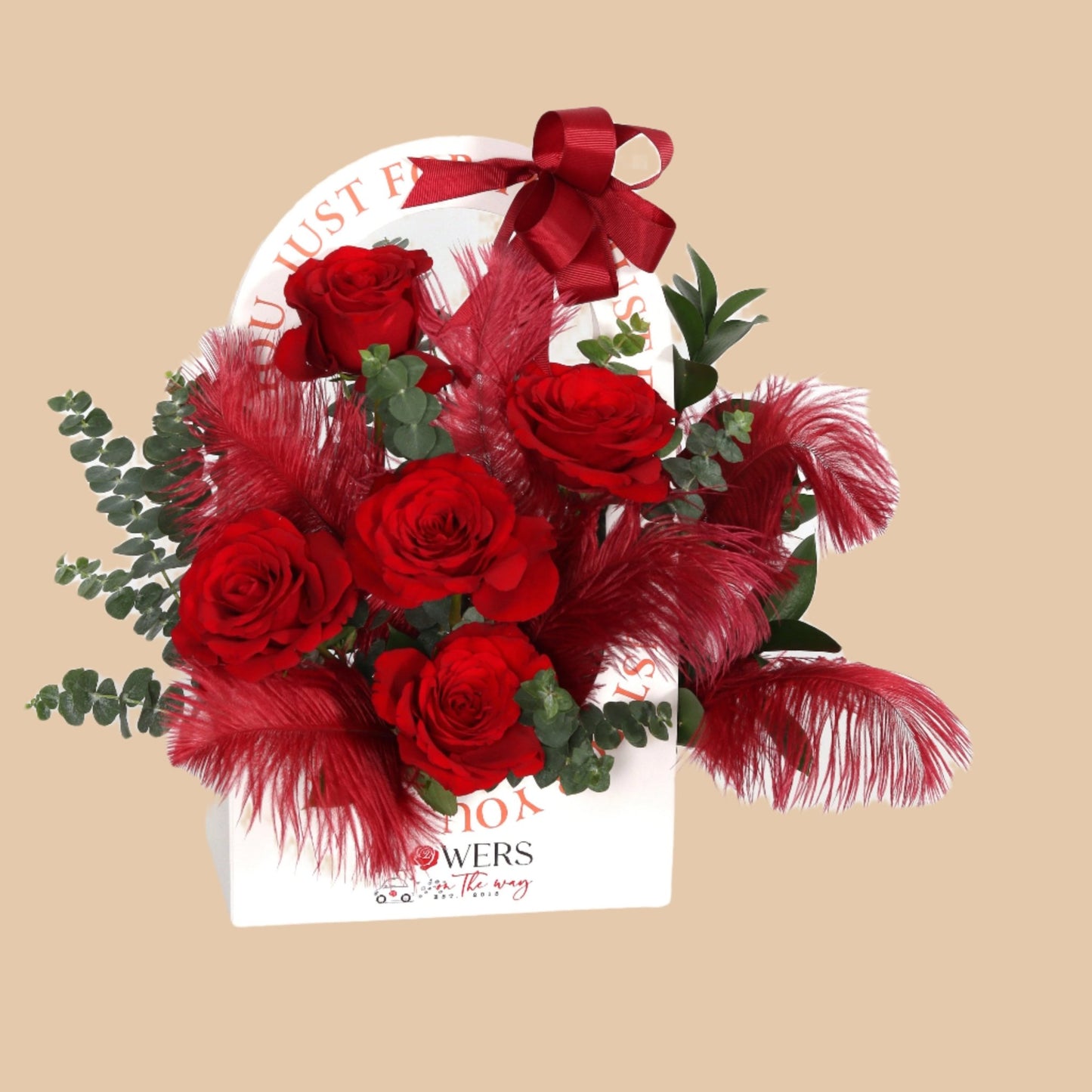 شنطة الفخامة الحمراء | Red Elegance Purse - Flowers On The Way