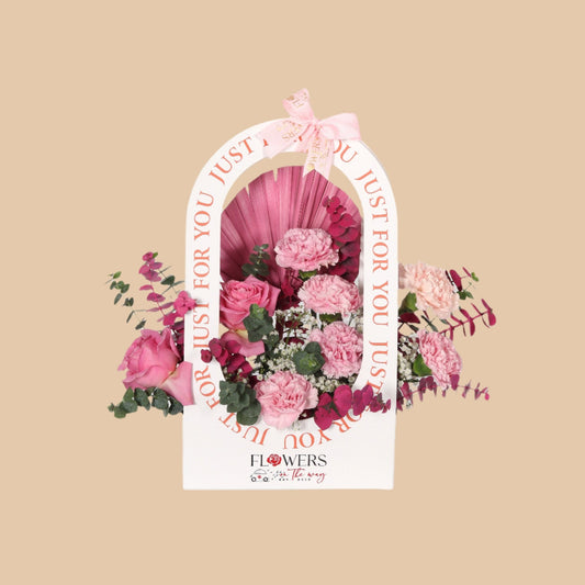شنطة الورد الزهري | Pink Blossom Purse Box - Flowers On The Way