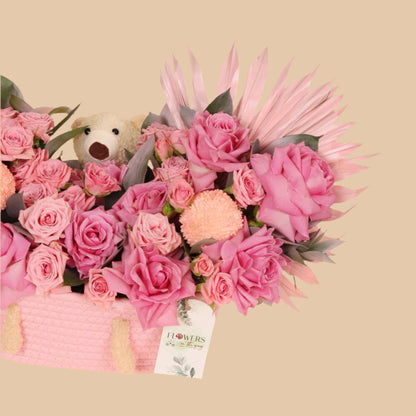 سلة الأحلام | Dream Basket – Baby Girl - Flowers On The Way