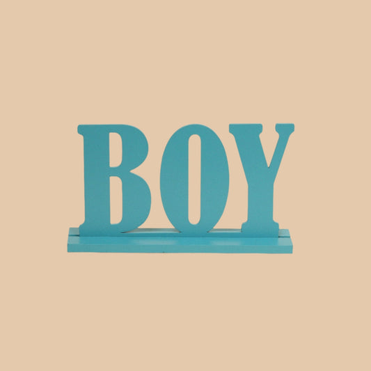 ستاند بيبي بوي خشبي | Wooden Baby Boy Stand – Blue - Flowers On The Way