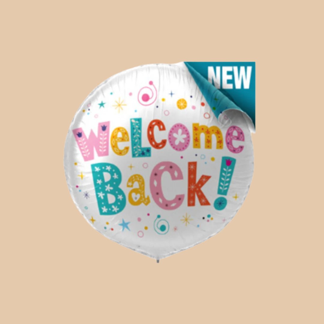 ترحيب دافئ | Welcome Back White Balloon - Flowers On The Way