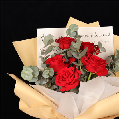 You Are Sunshine Rose Bouquet - alternate view